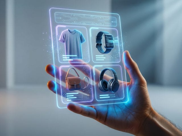 Asistentes virtuales de IA ayudando en compras online personalizadas