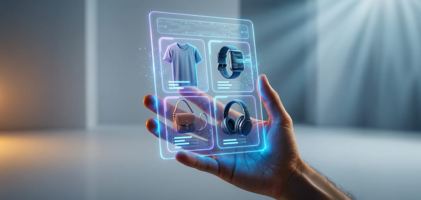 Asistentes virtuales de IA ayudando en compras online personalizadas